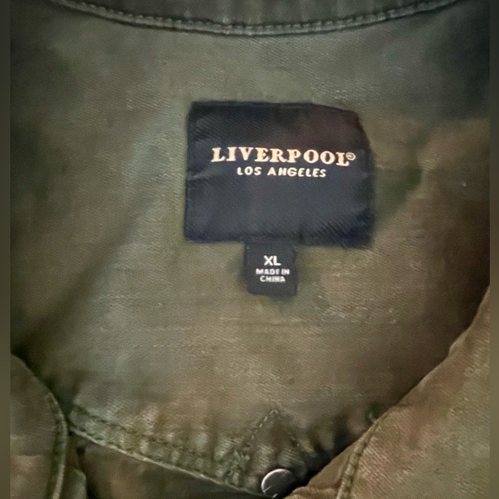 Liverpool Olive Green Utility Jacket - Picture 4 of 4